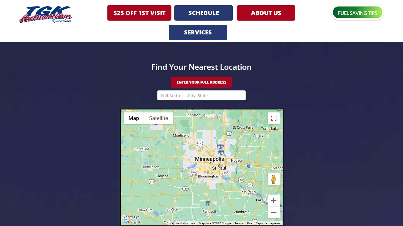 Locations - MN - TGK Automotive Specialists Top Repairs in the Twin ...
